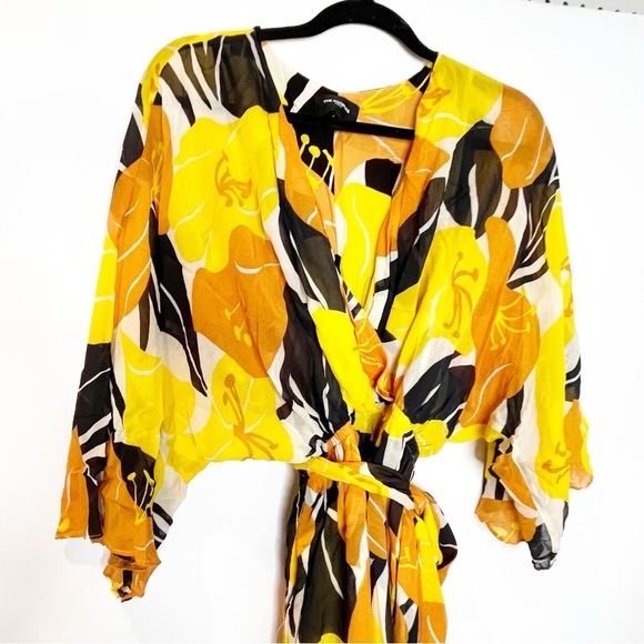 The Kooples | Hibiscus Belted Kimono Dress - Picture 4 of 7